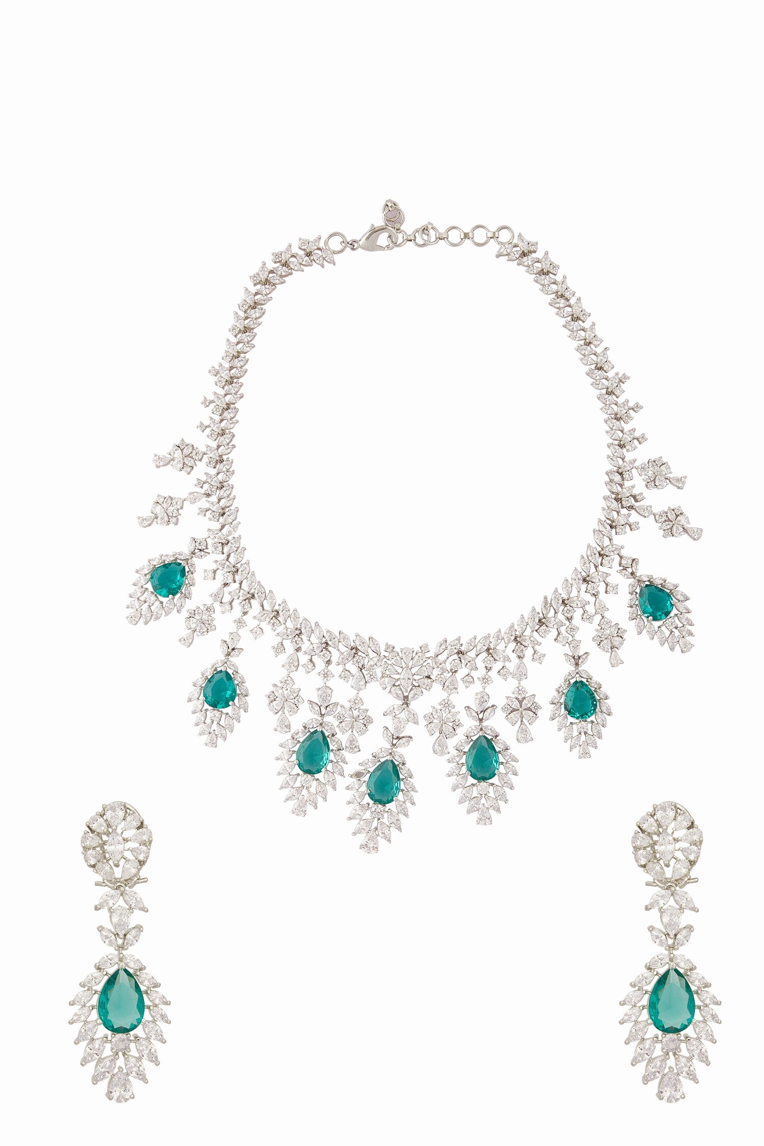 Leaf Carved Necklace Set 