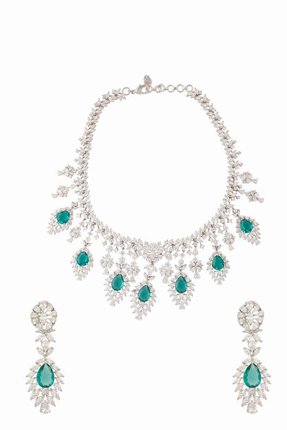 Leaf Carved Necklace Set 