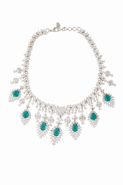 Leaf Carved Necklace Set 