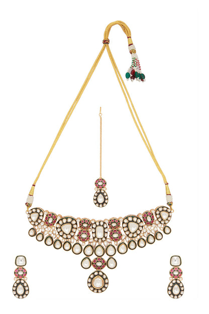 Stone Embellished Choker Set 