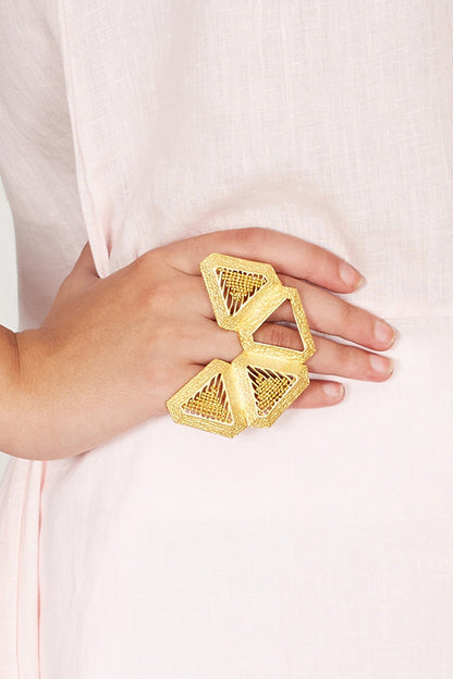 Triangle Carved Ring 