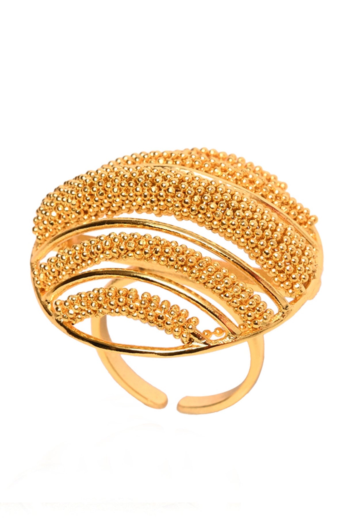 Bead Cutwork Embellished Ring 