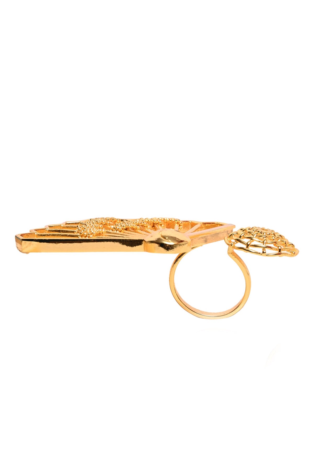 Cutwork Fan Double Motif Ring 