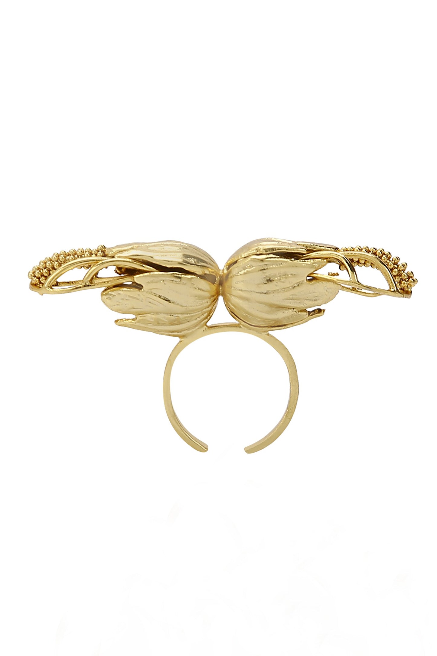 Flower Carved Cutwork Ring 