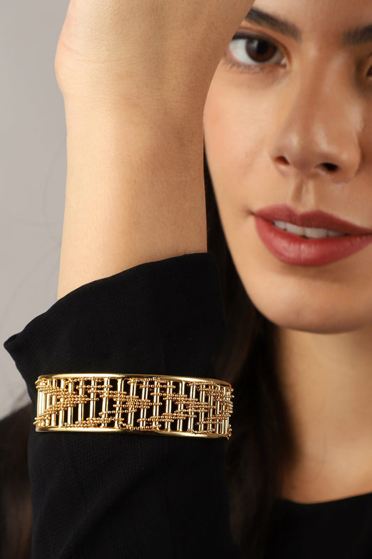 Stripe Carved Bracelet 