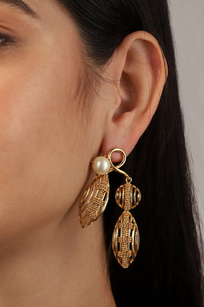 Leaflet Swerve Earrings 