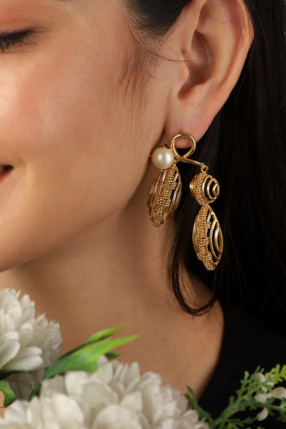 Leaflet Swerve Earrings 