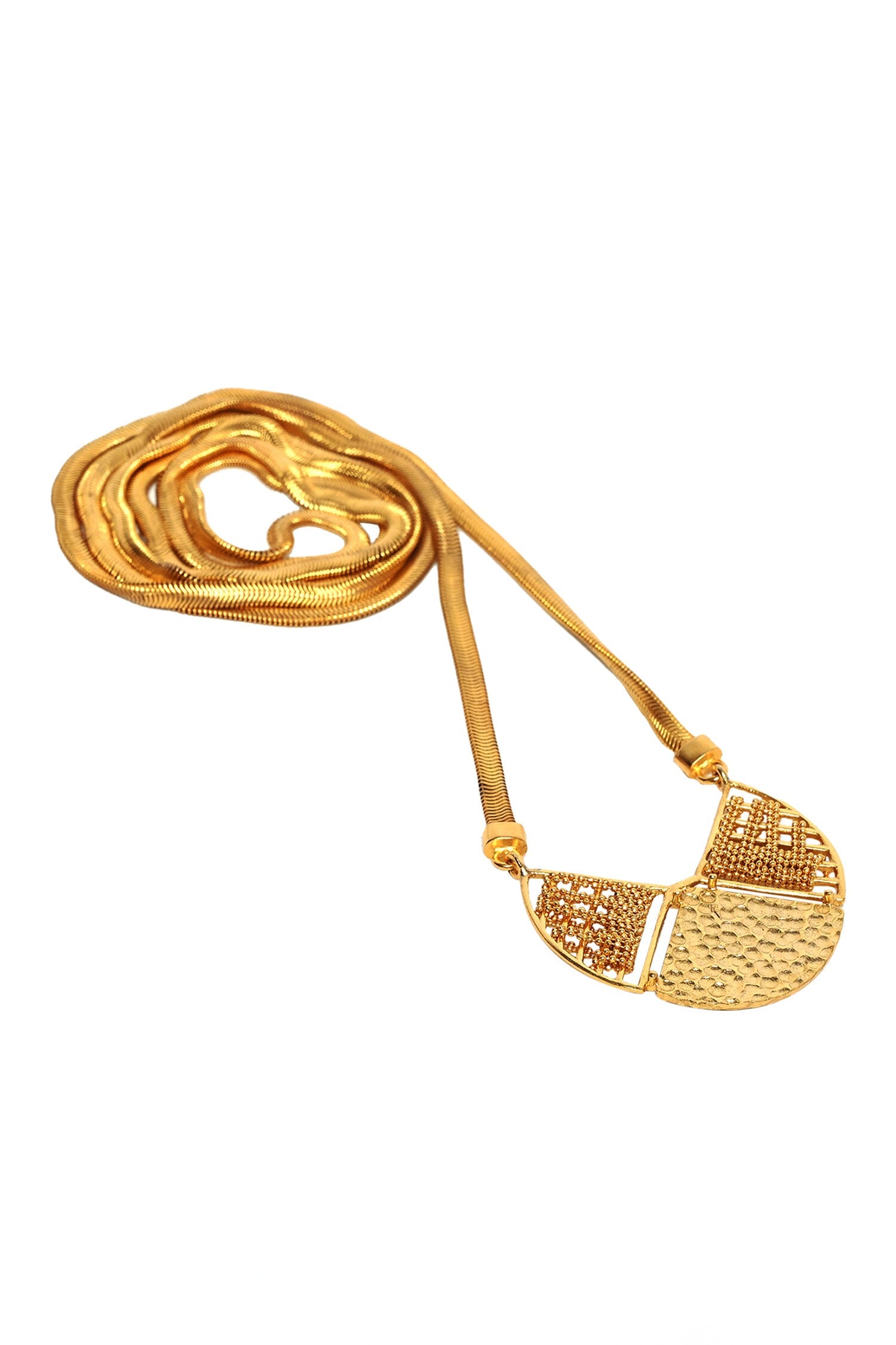 Maze Interwine Long Necklace 