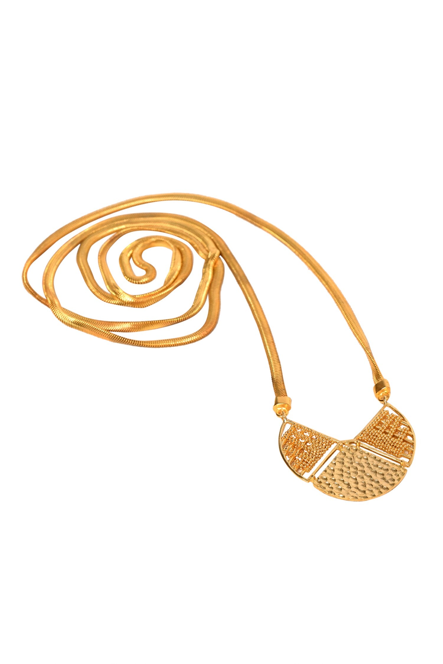 Maze Interwine Long Necklace 