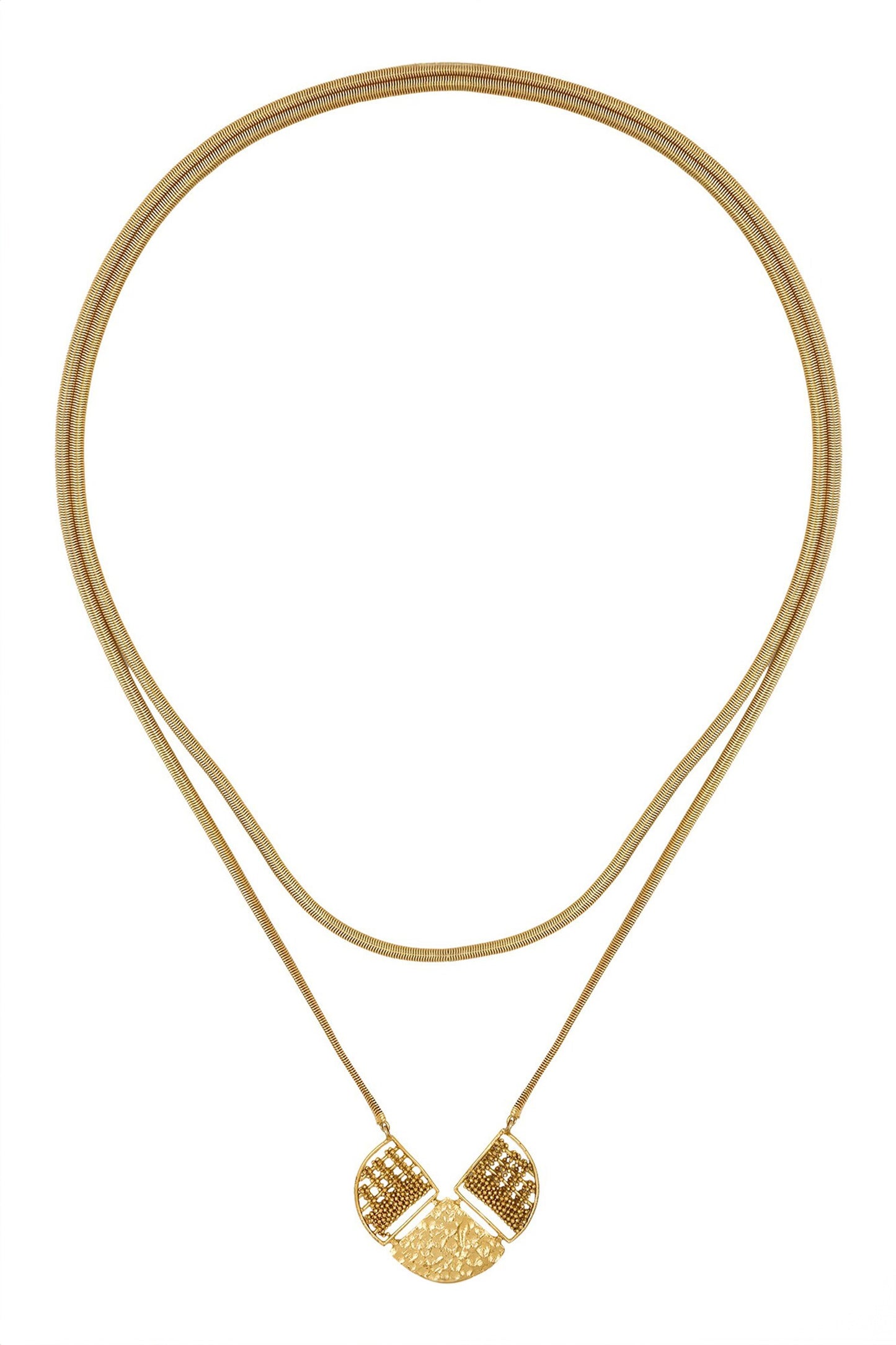 Maze Interwine Long Necklace 