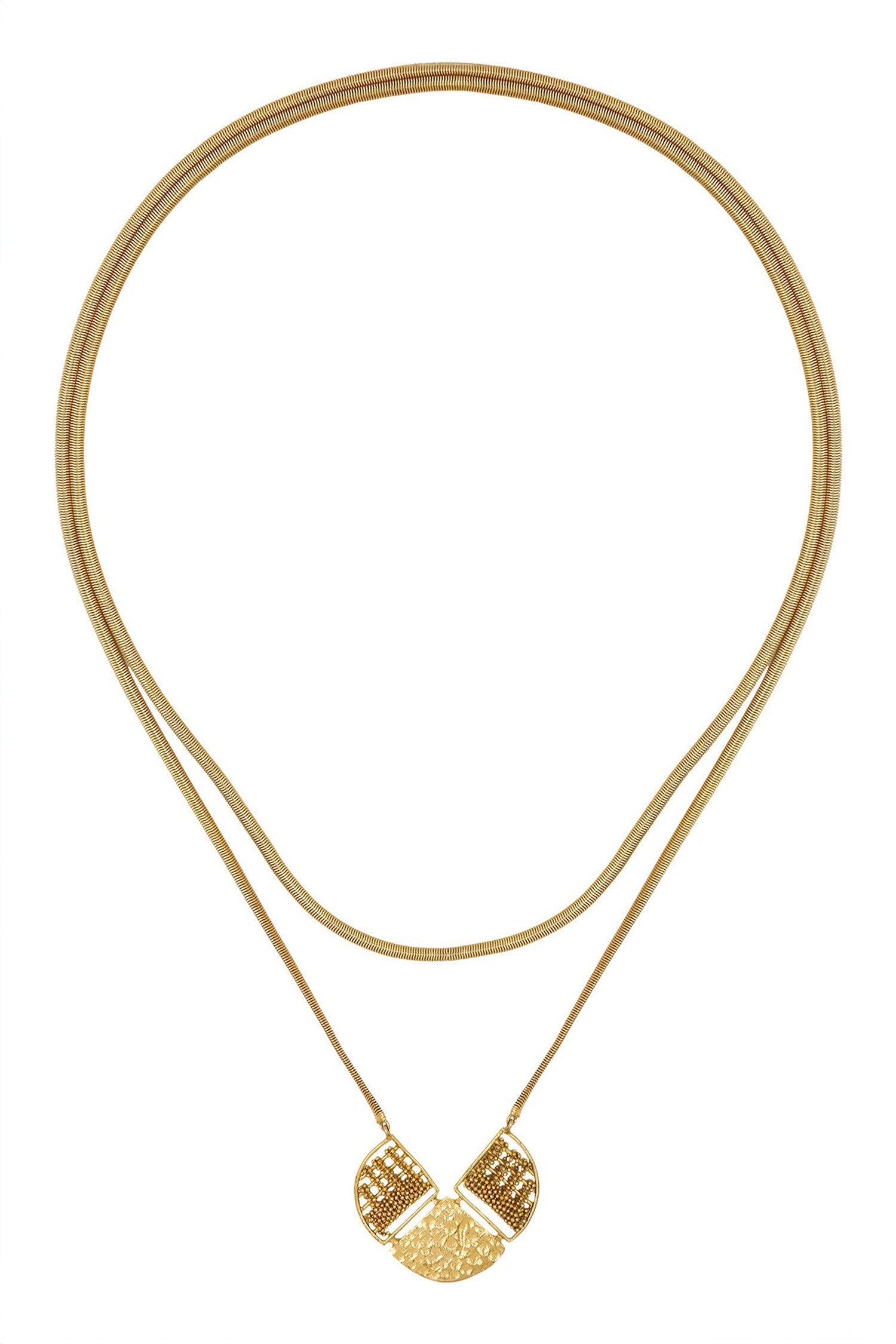Maze Interwine Long Necklace 