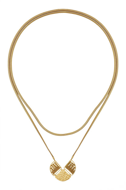 Maze Interwine Long Necklace 