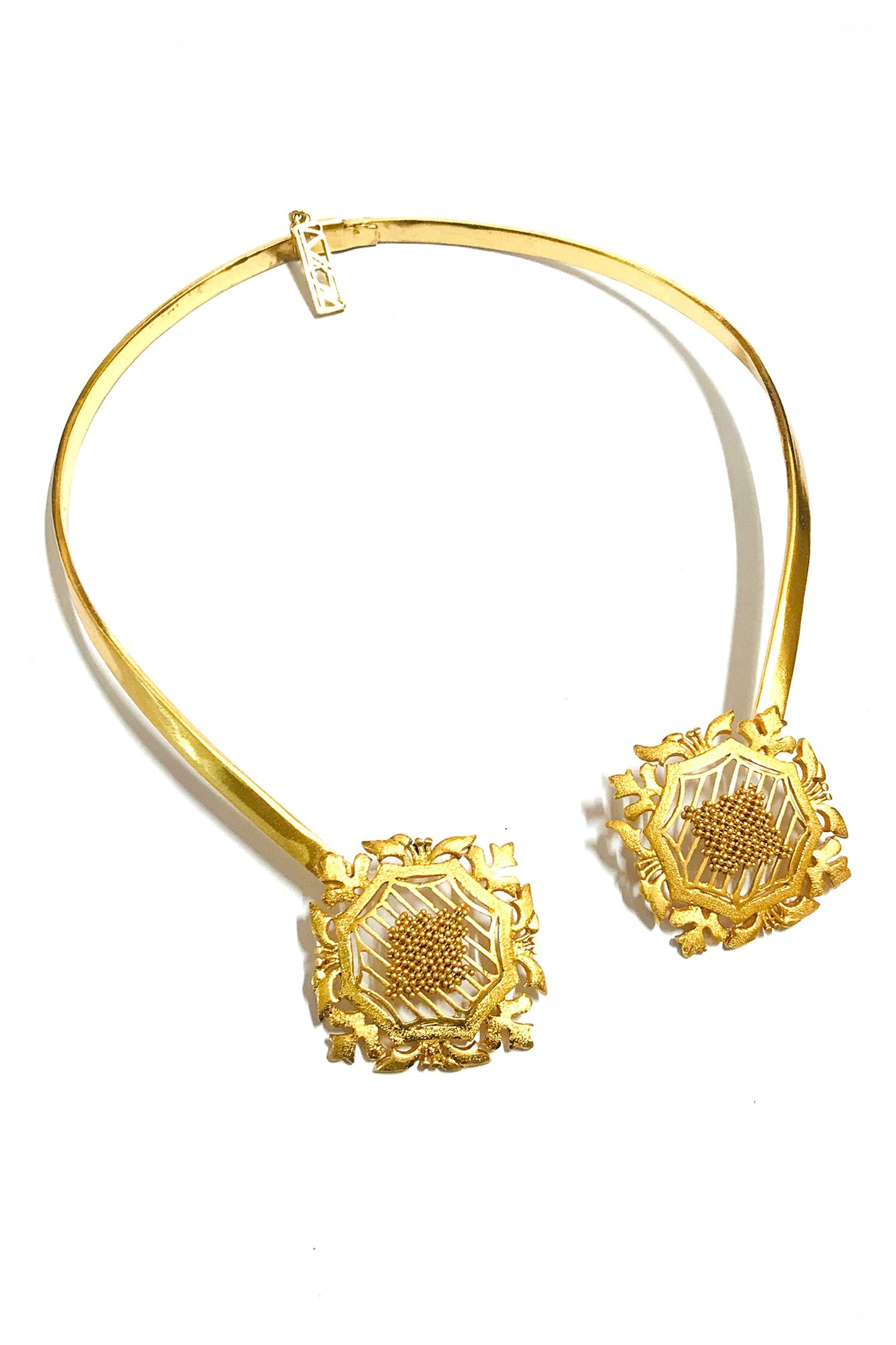 Damask Jaal Arc Necklace 