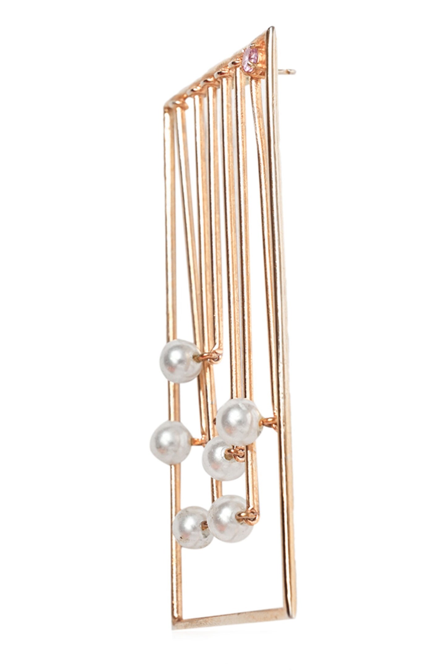 Nolana Pearl Frame Earrings 