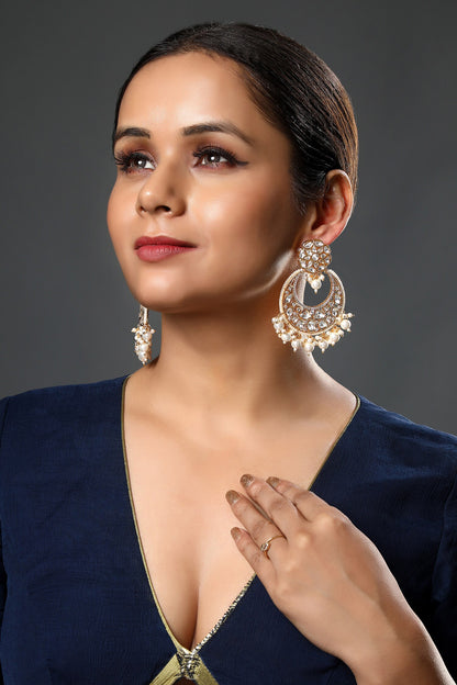 Embellished Chandbali Earrings 