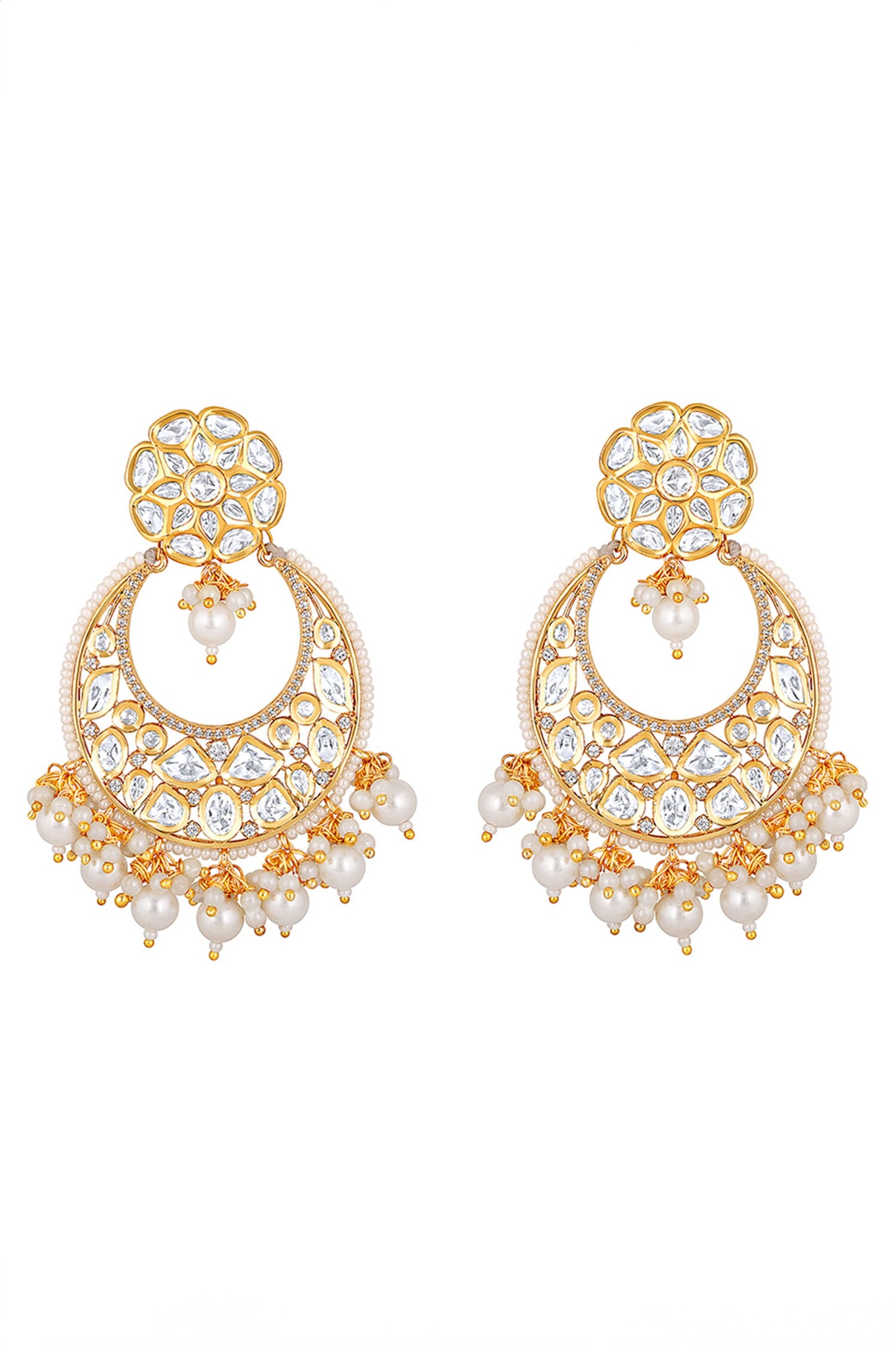 Embellished Chandbali Earrings 