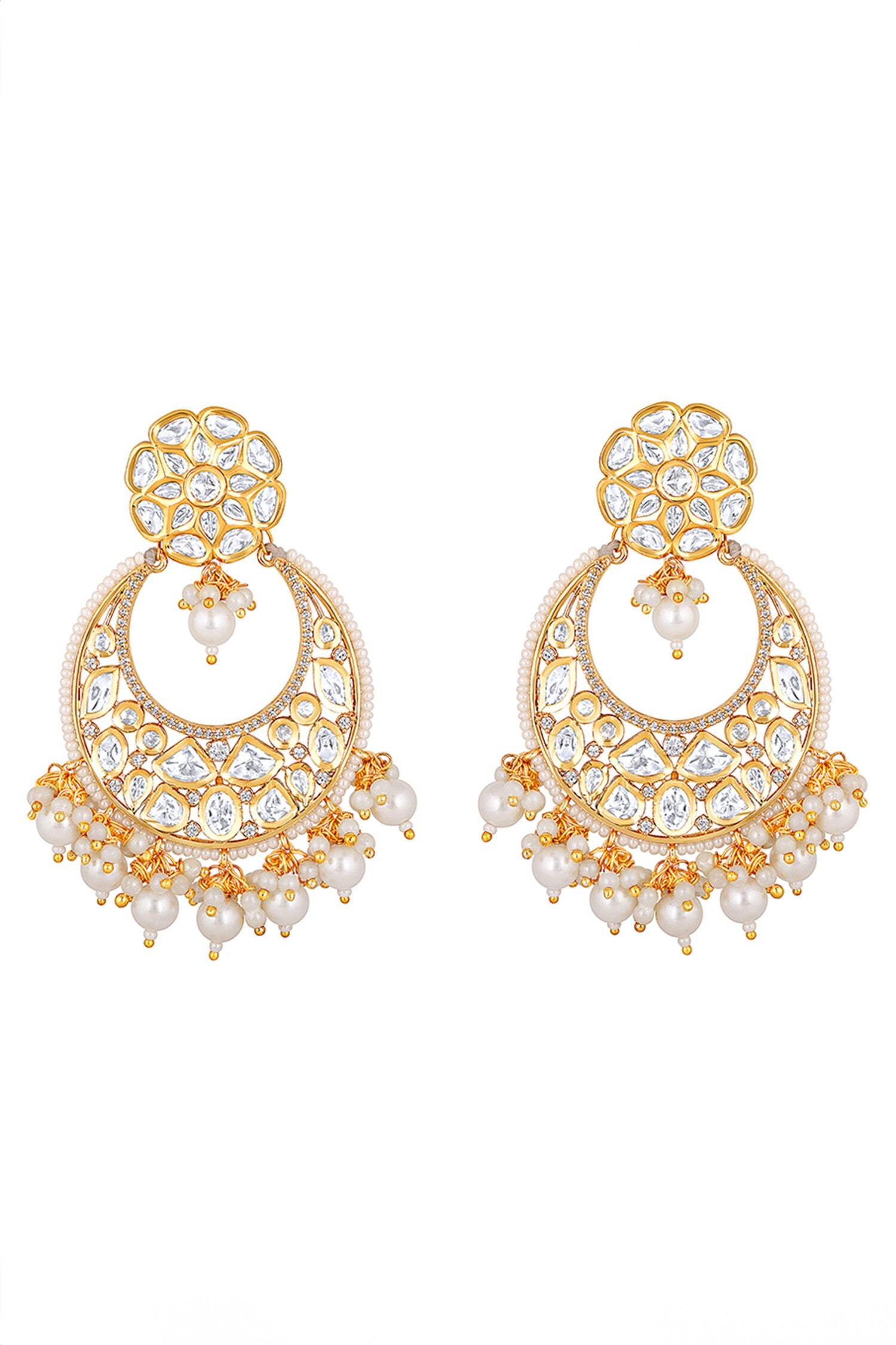 Embellished Chandbali Earrings 