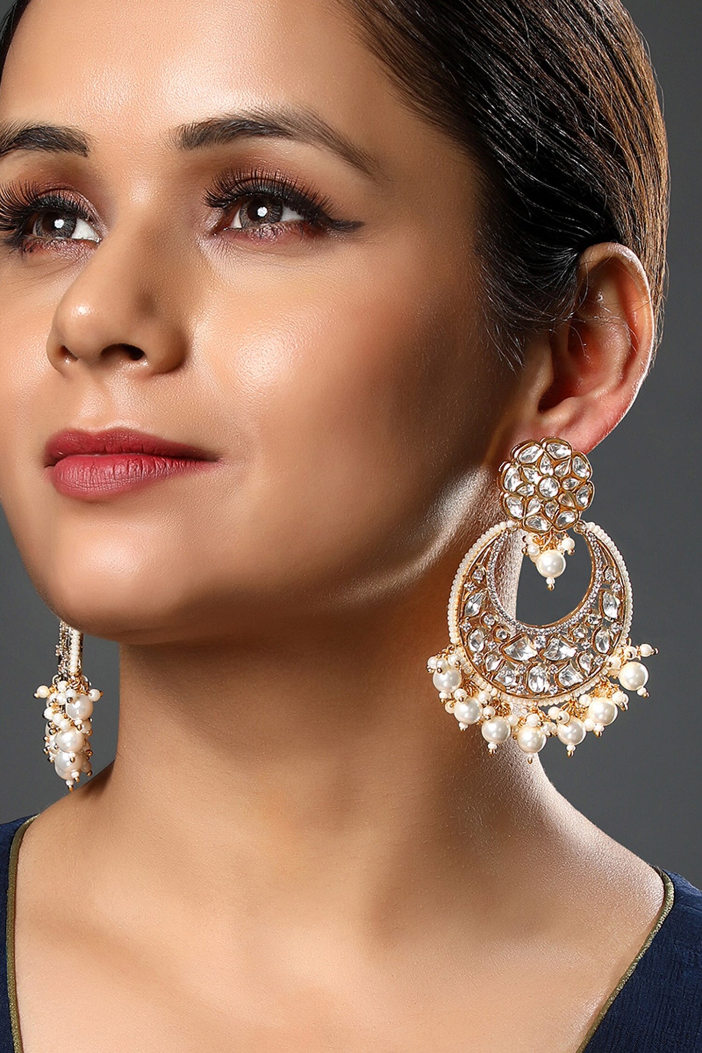 Embellished Chandbali Earrings 