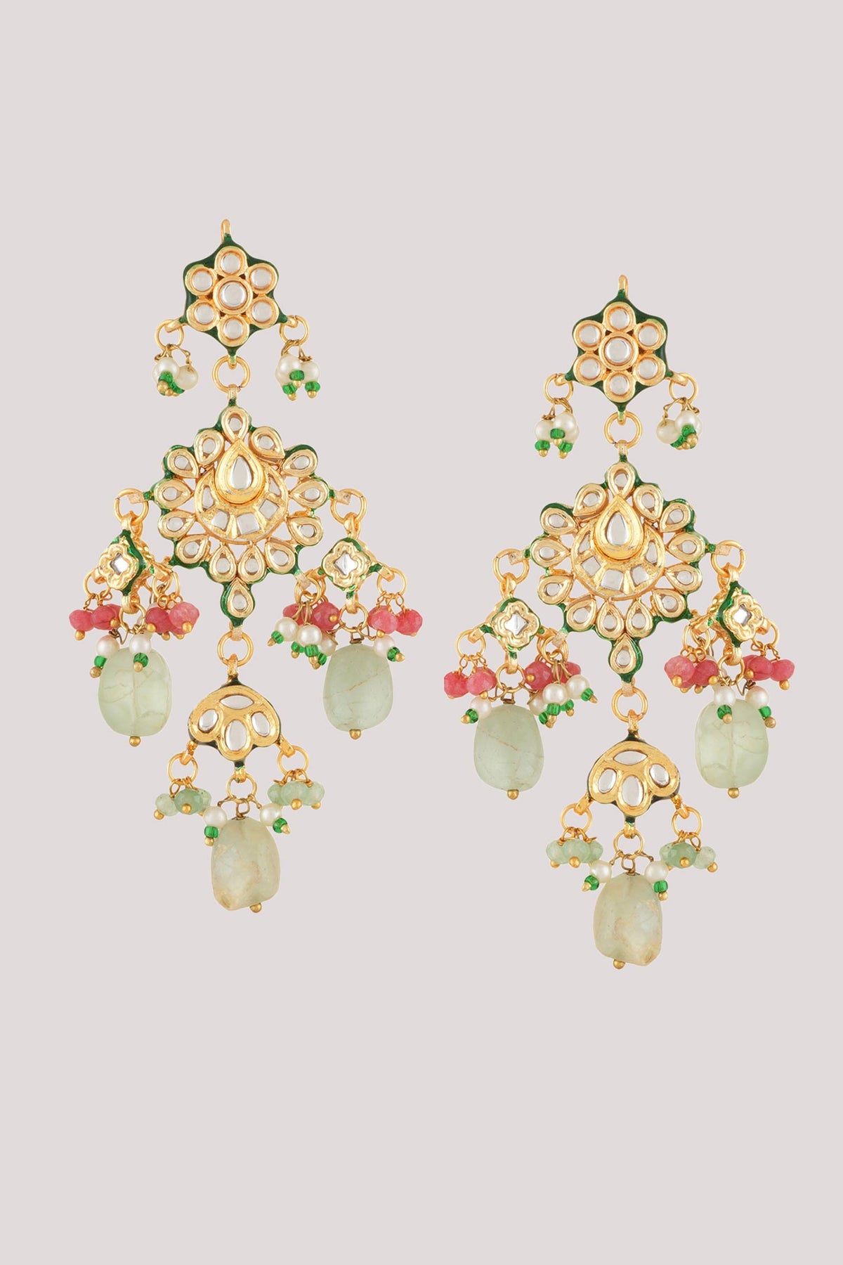 Phool Bahar Kundan & Polki Studded Maharani Jewellery Set 