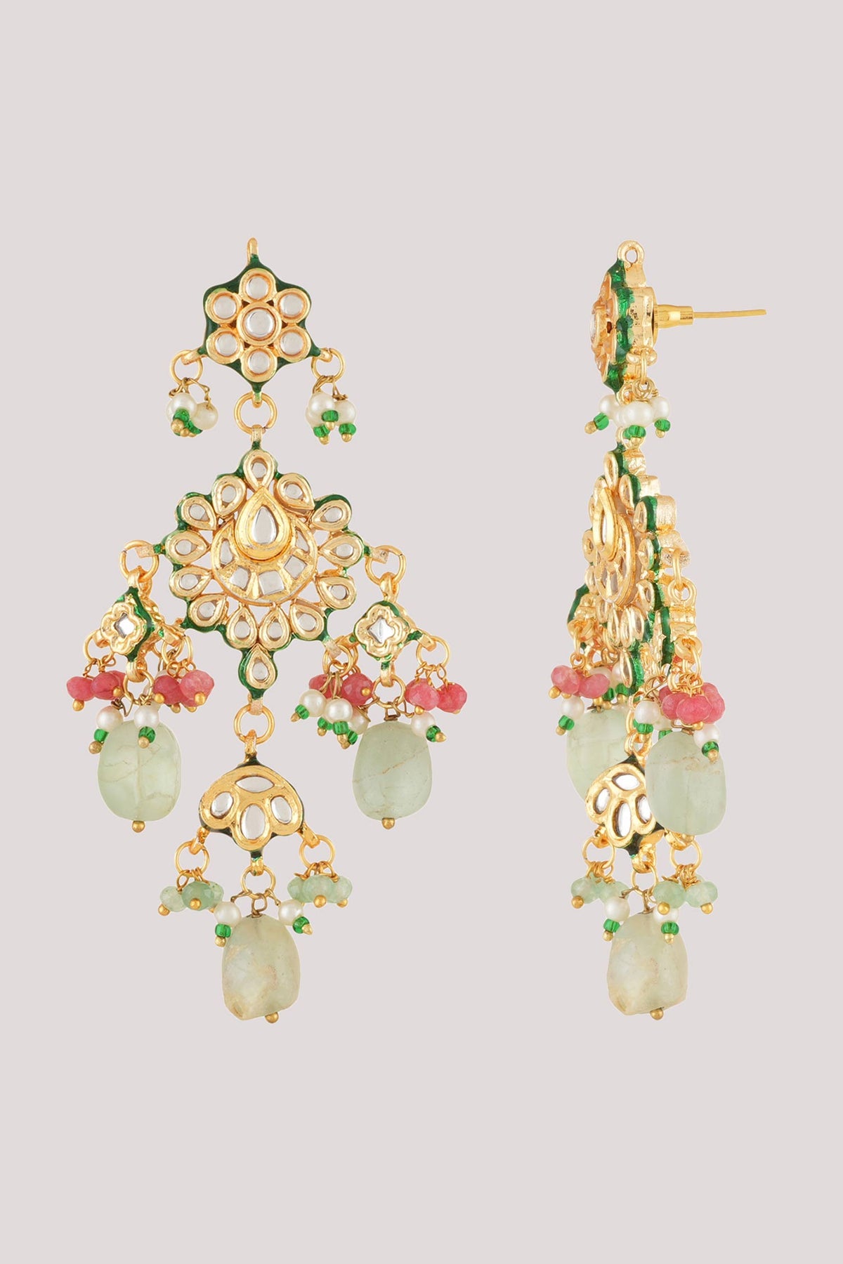 Phool Bahar Kundan & Polki Studded Maharani Jewellery Set 
