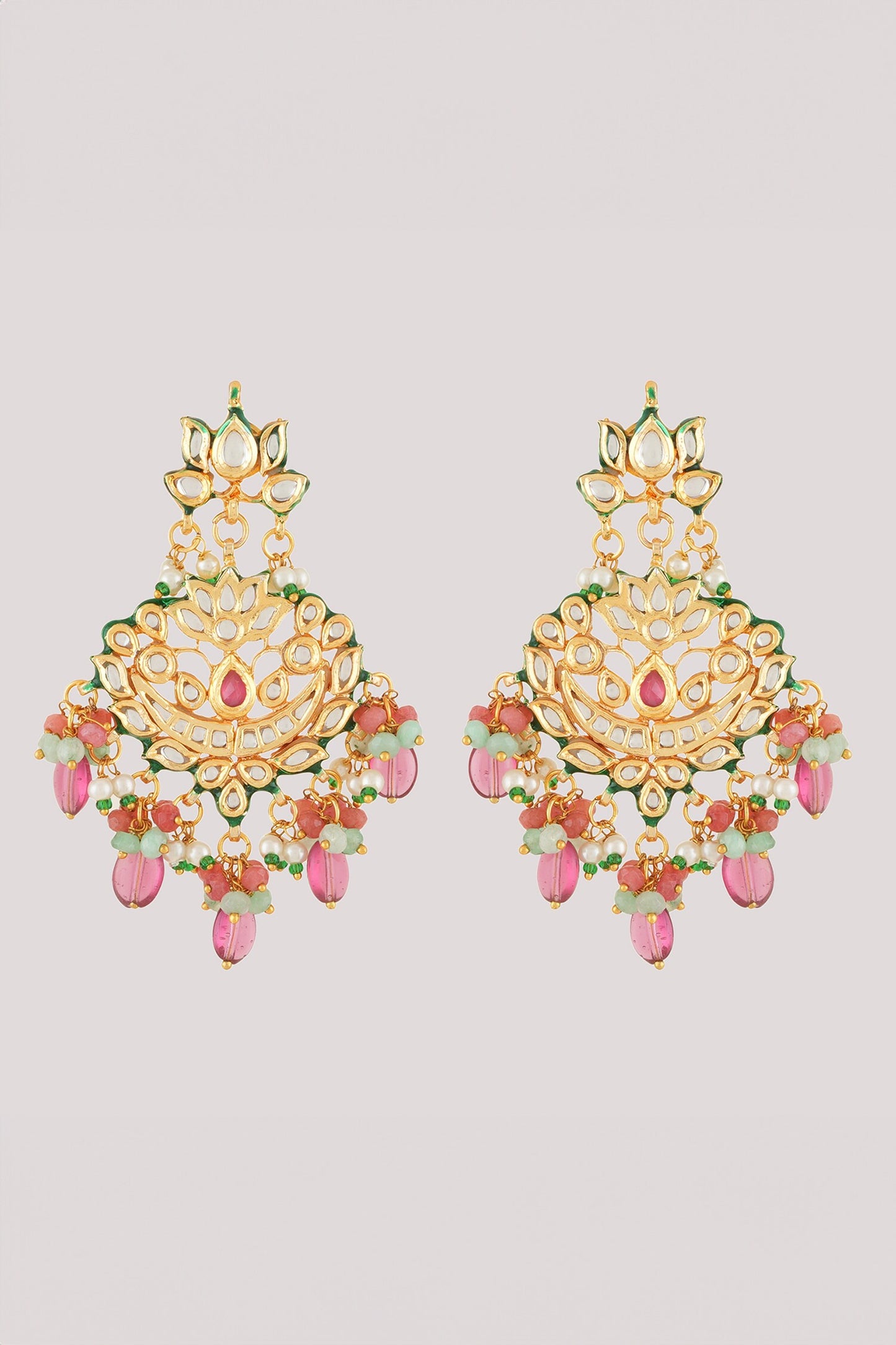 Padma Kundan & Polki Studded Jewellery Set 