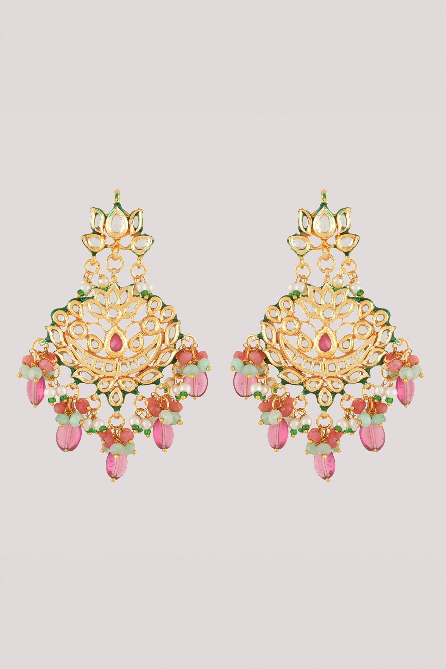 Padma Kundan & Polki Studded Jewellery Set 