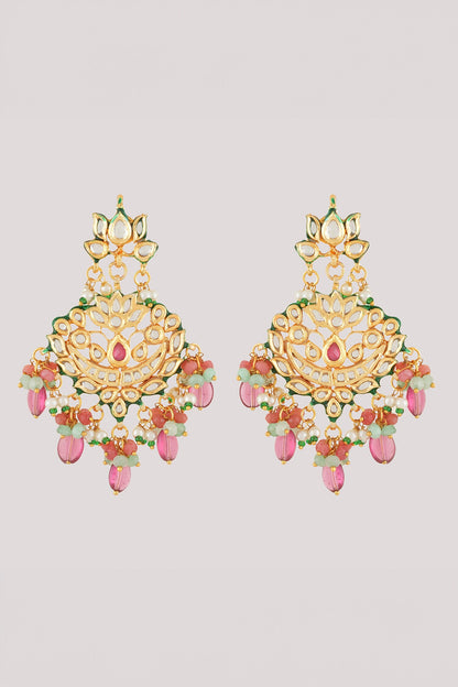 Padma Kundan & Polki Studded Jewellery Set 