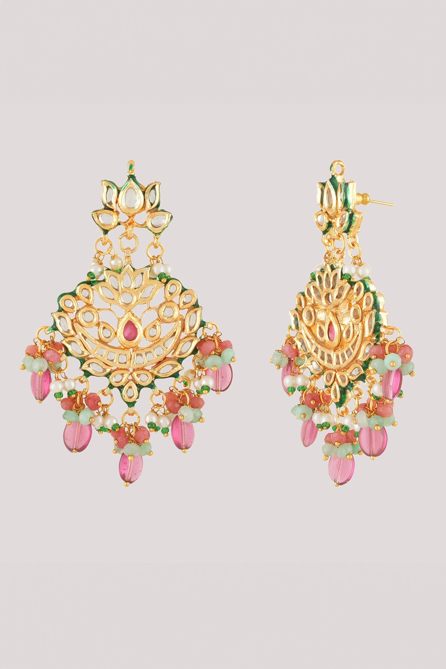 Padma Kundan & Polki Studded Jewellery Set 