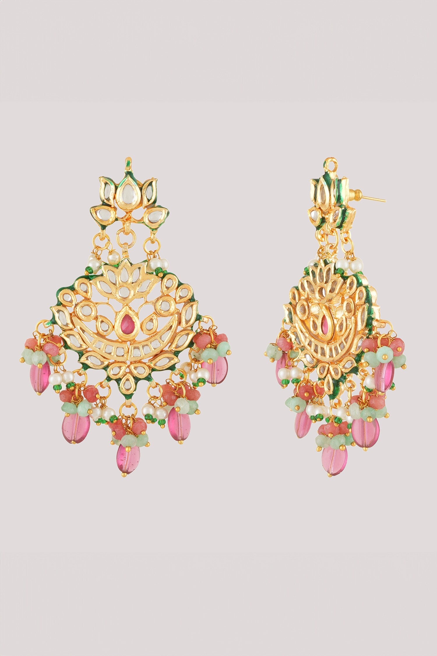 Padma Kundan & Polki Studded Jewellery Set 