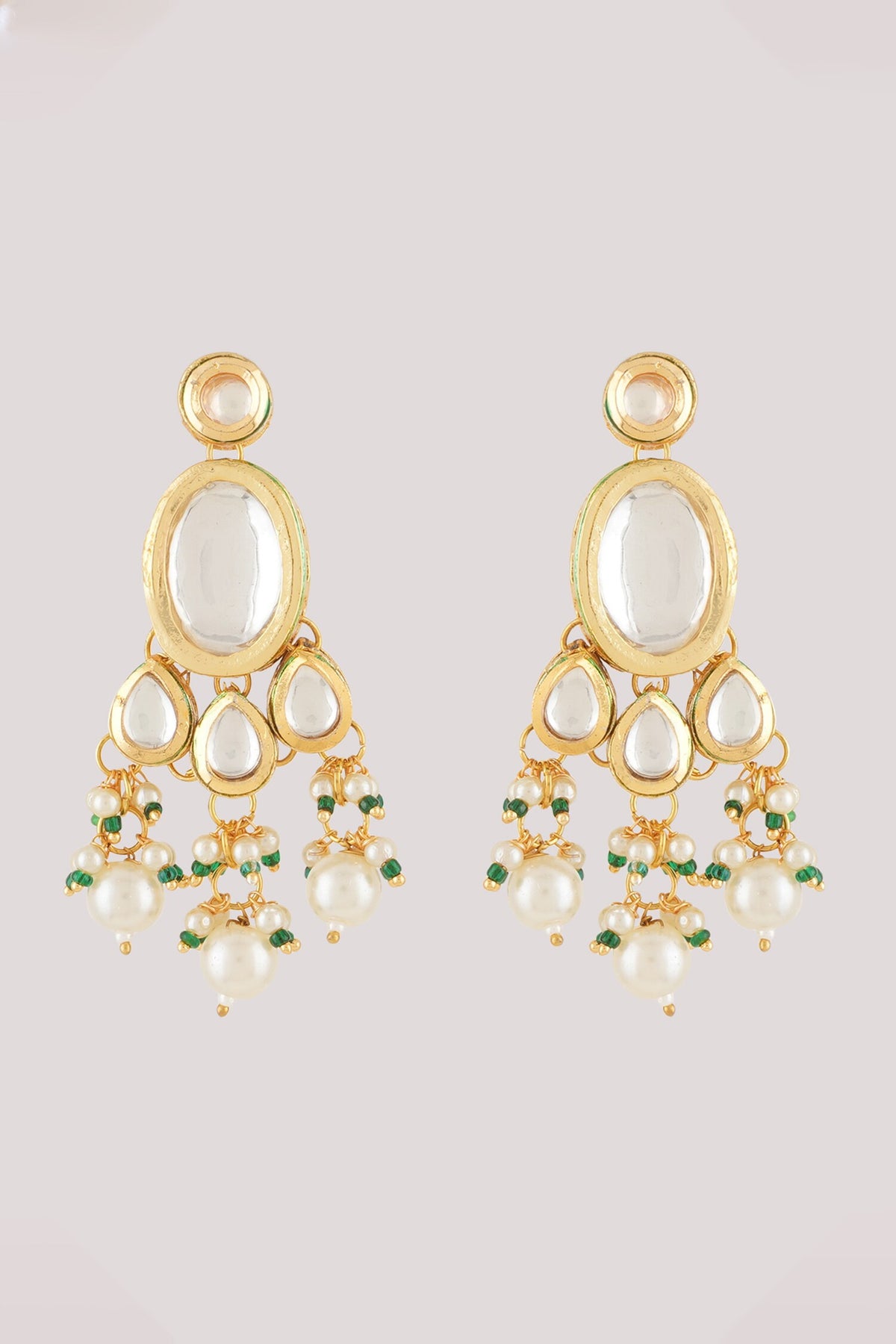 Globule Kundan & Polki Studded Jewellery Set 