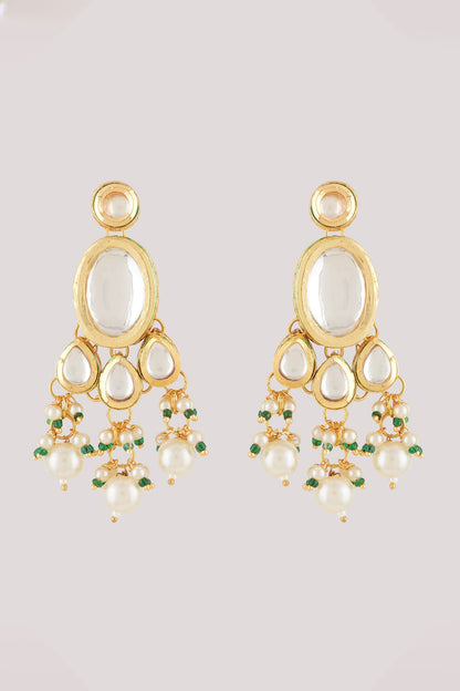 Globule Kundan & Polki Studded Jewellery Set 