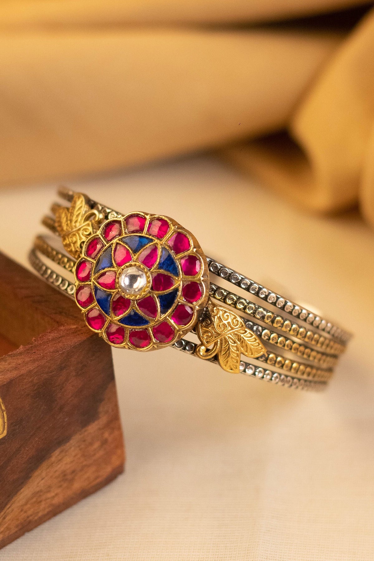 Embellished Floral Cuff 