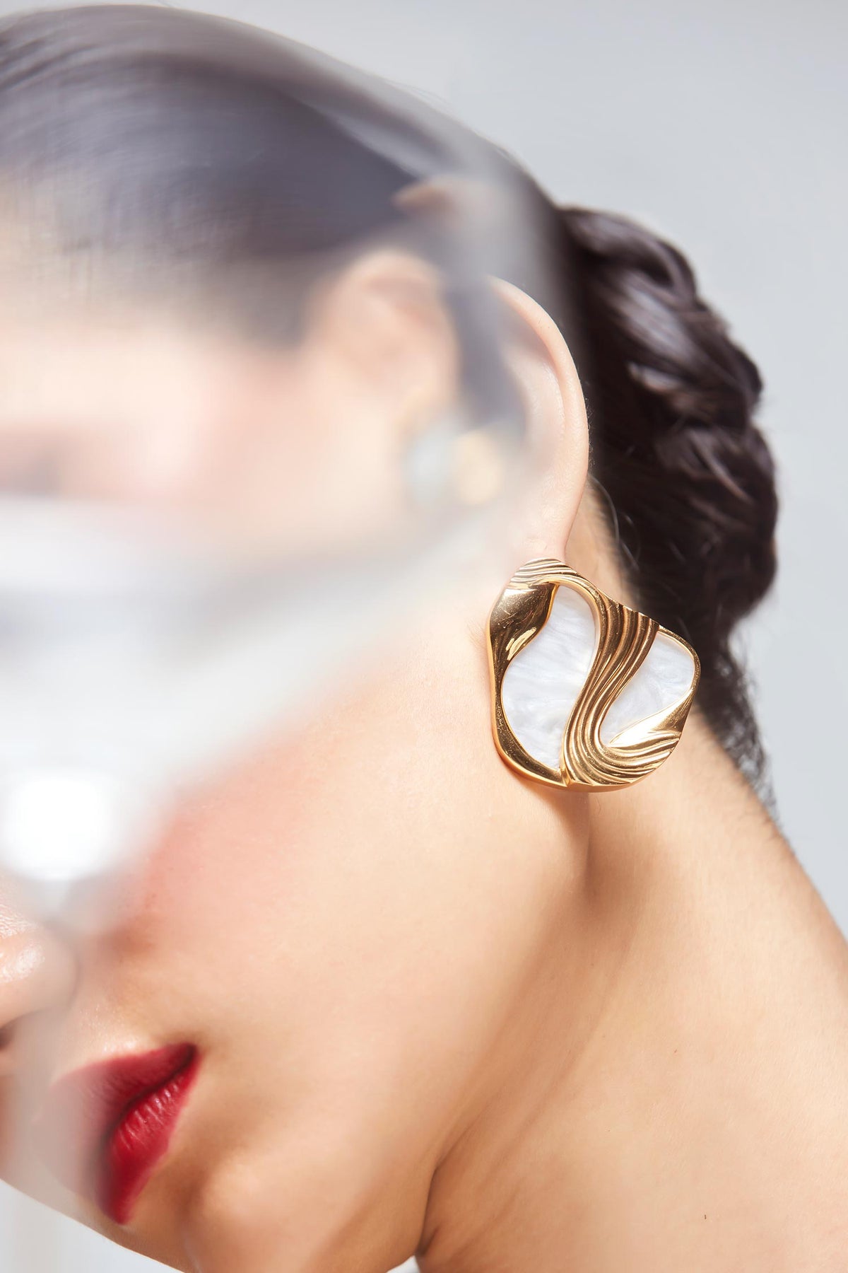Amby Stone Embellished Stud Earrings 