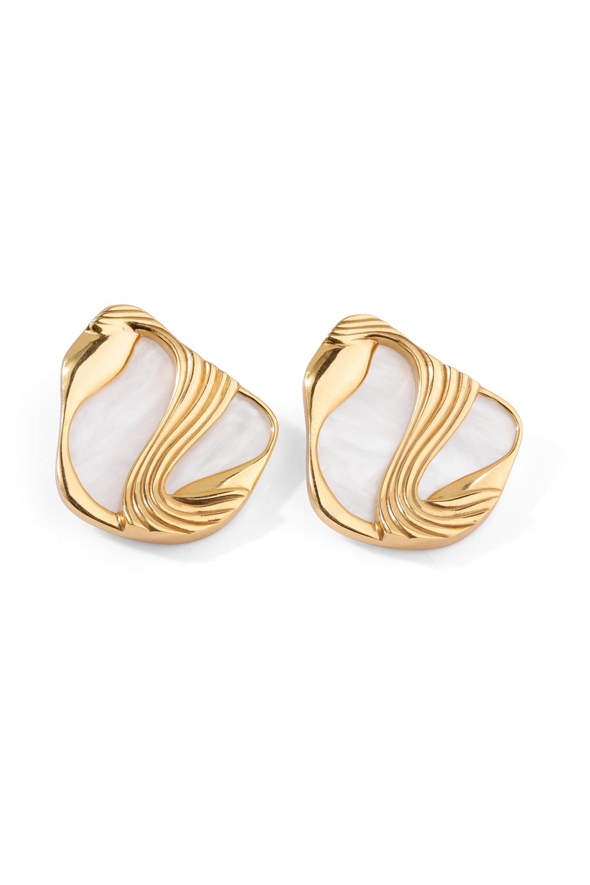 Amby Stone Embellished Stud Earrings 