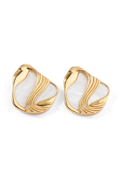 Amby Stone Embellished Stud Earrings 