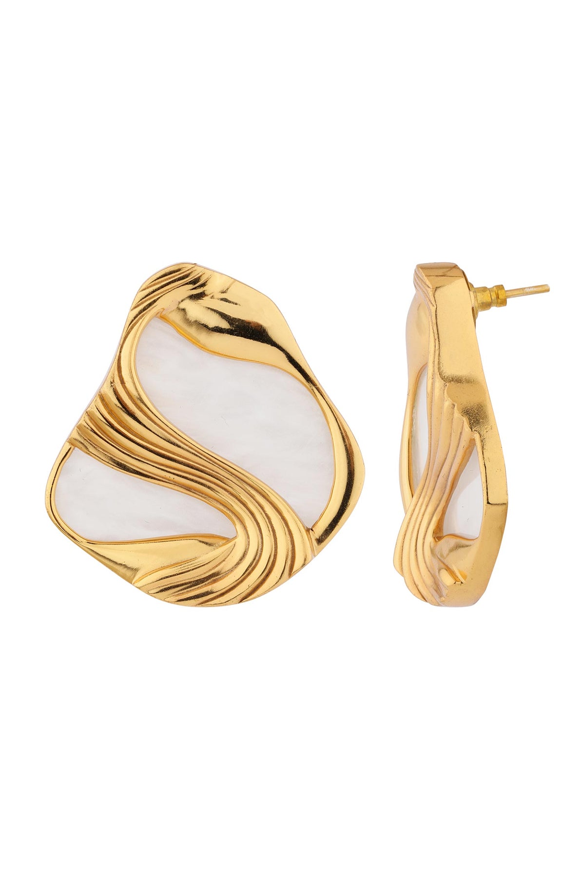 Amby Stone Embellished Stud Earrings 