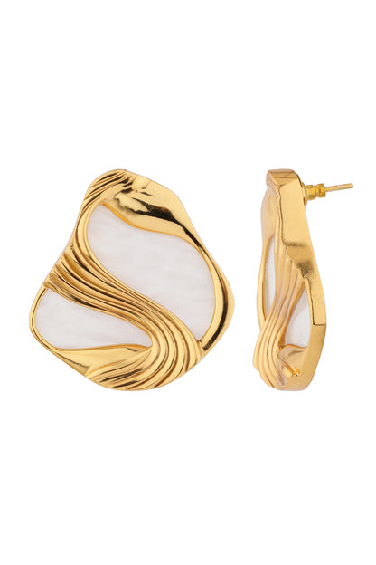 Amby Stone Embellished Stud Earrings 