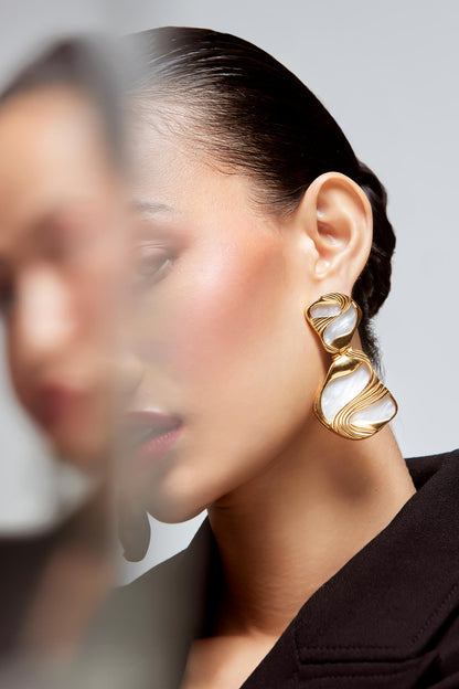 Maxi Pret Stone Embellished Drop Earrings 