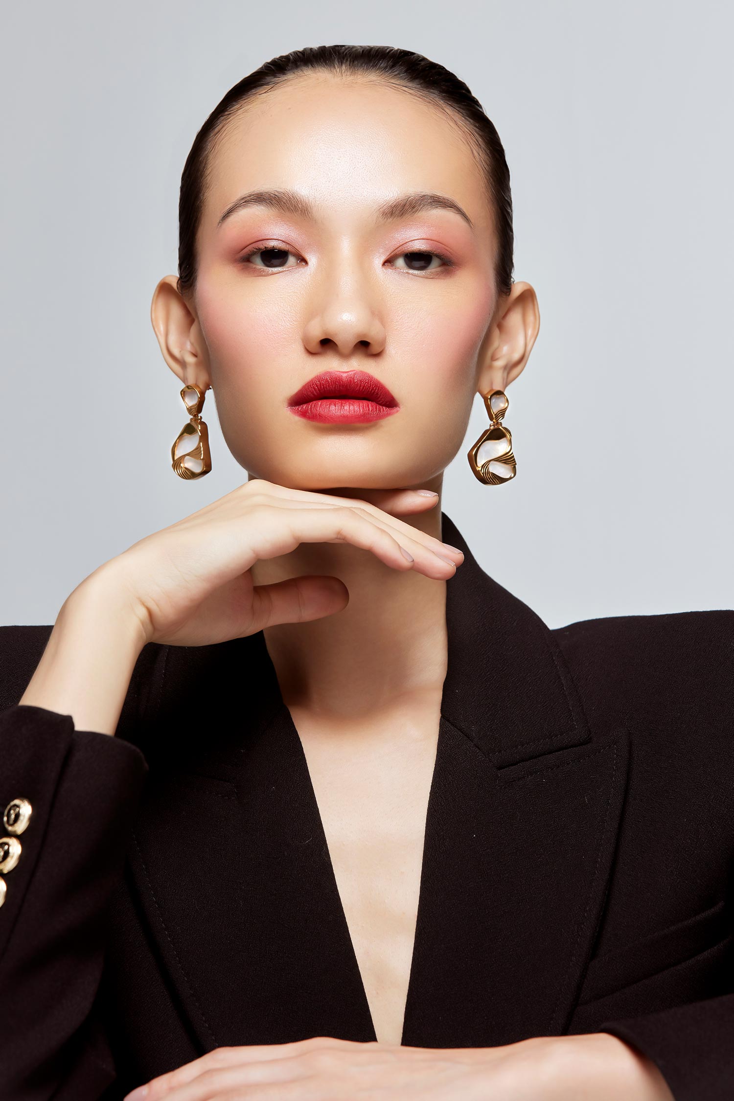 Mini Pret Stone Embellished Drop Earrings 
