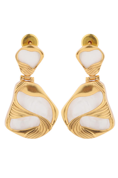 Mini Pret Stone Embellished Drop Earrings 