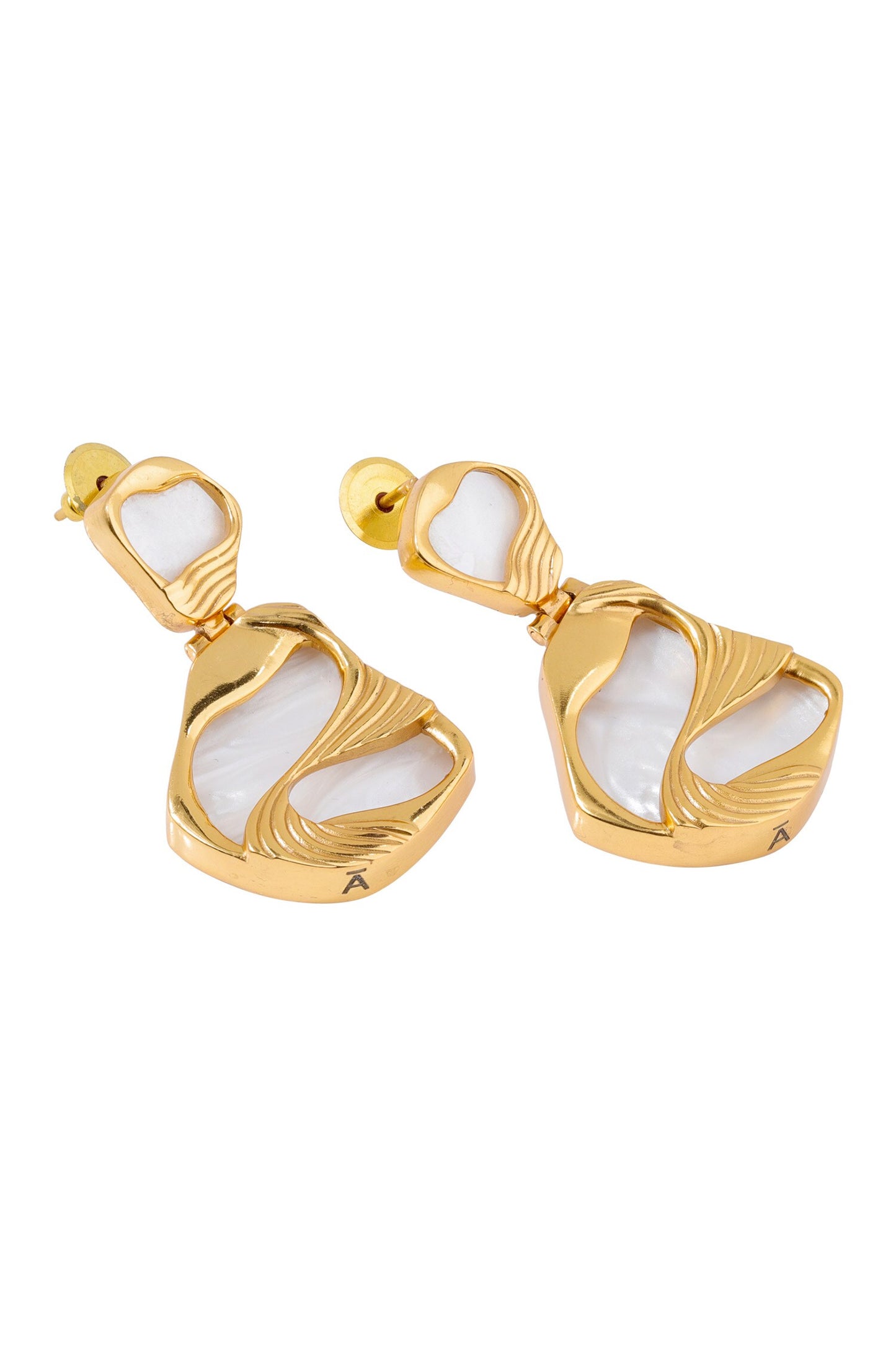 Mini Pret Stone Embellished Drop Earrings 