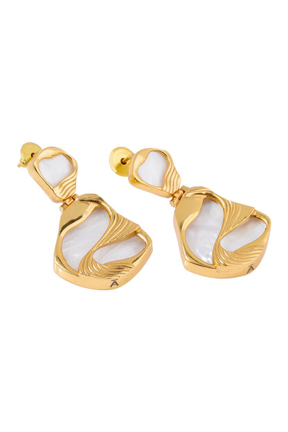 Mini Pret Stone Embellished Drop Earrings 