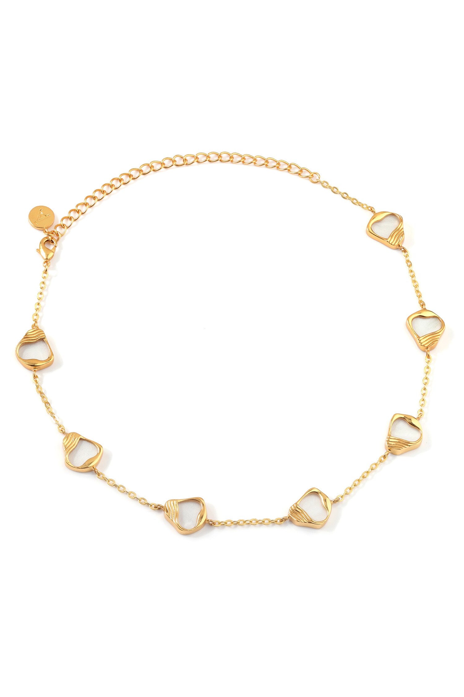 Ibu Stone Embellished Chain Necklace 