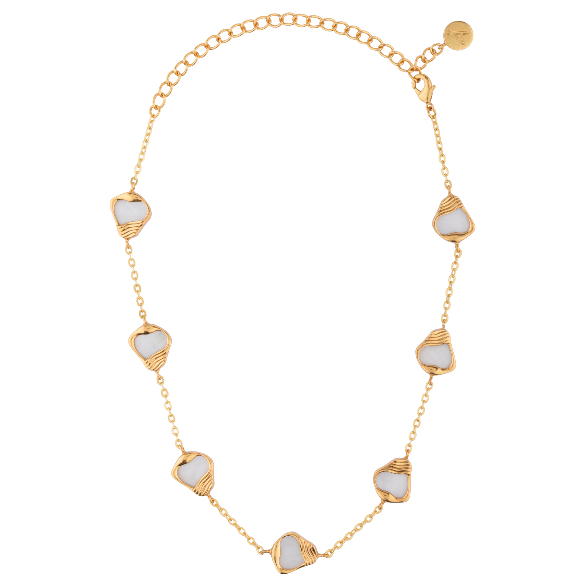 Ibu Stone Embellished Chain Necklace 
