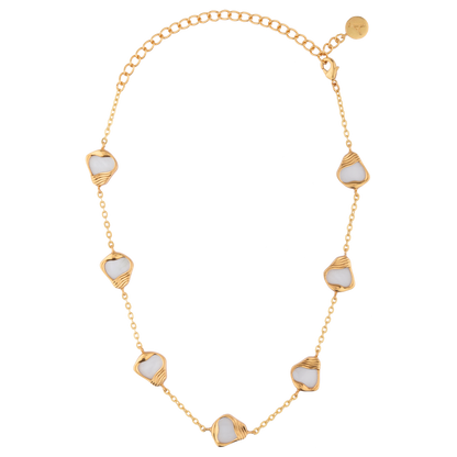 Ibu Stone Embellished Chain Necklace 