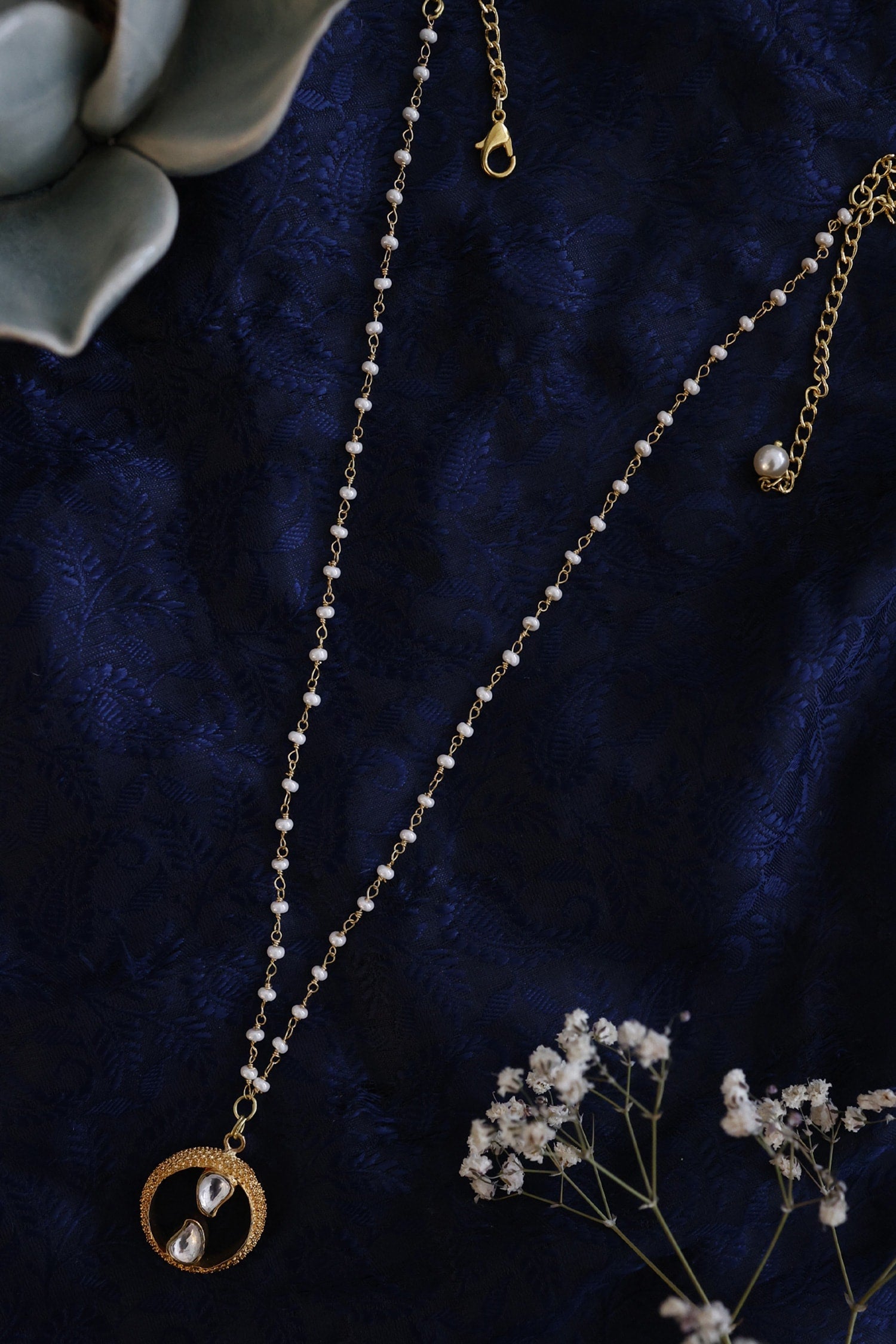 Polki Pendant Necklace 