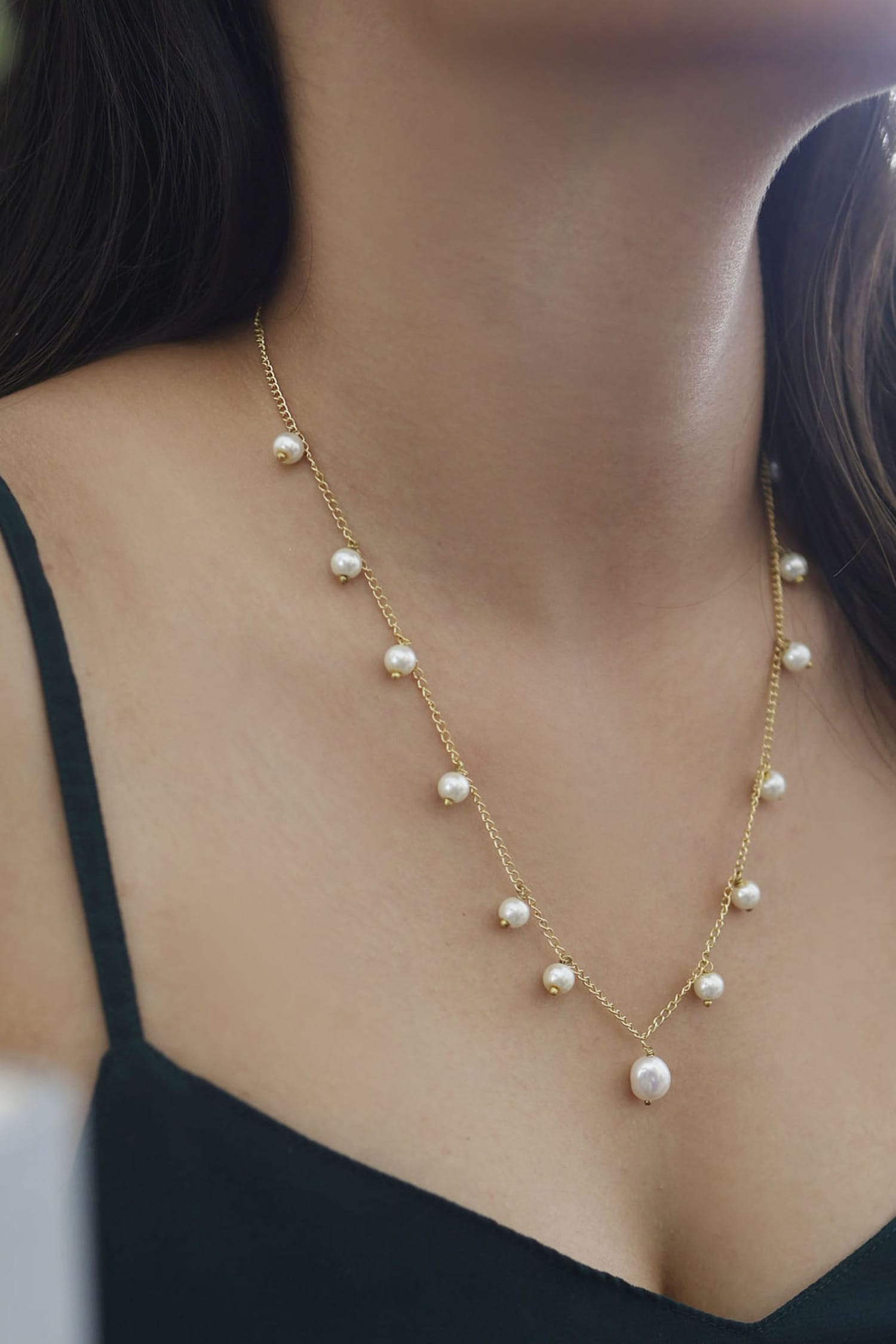 Pearl String Necklace 