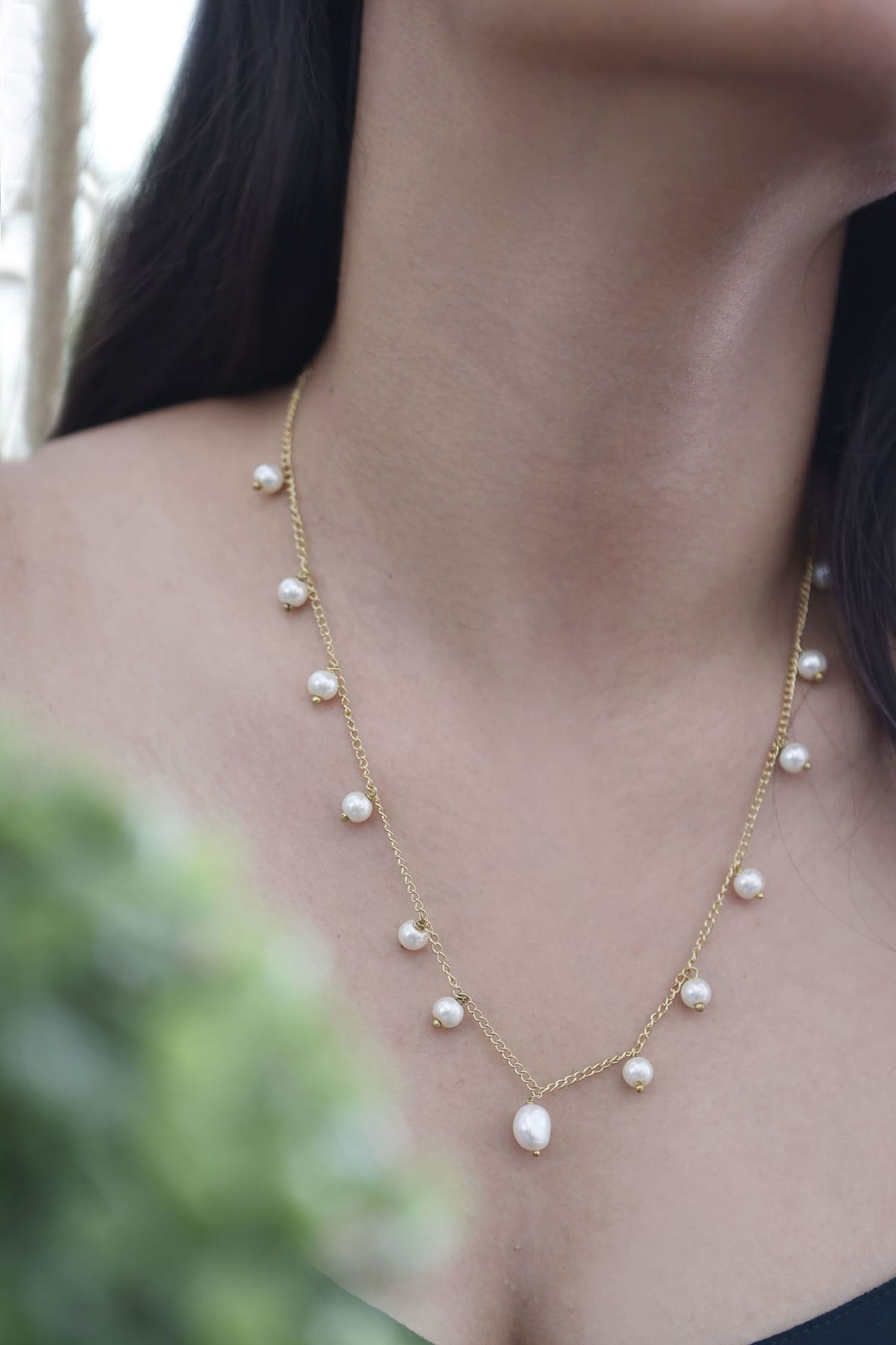 Pearl String Necklace 