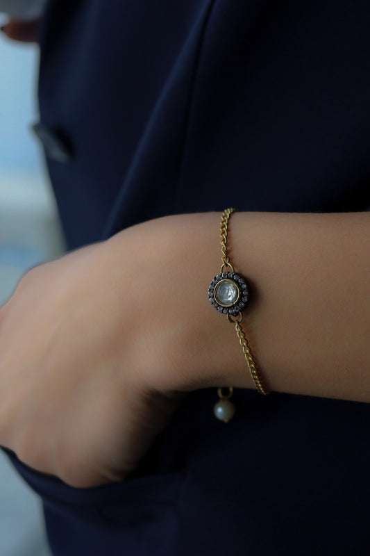 Tinker Victorian Polki Embellished Bracelet 