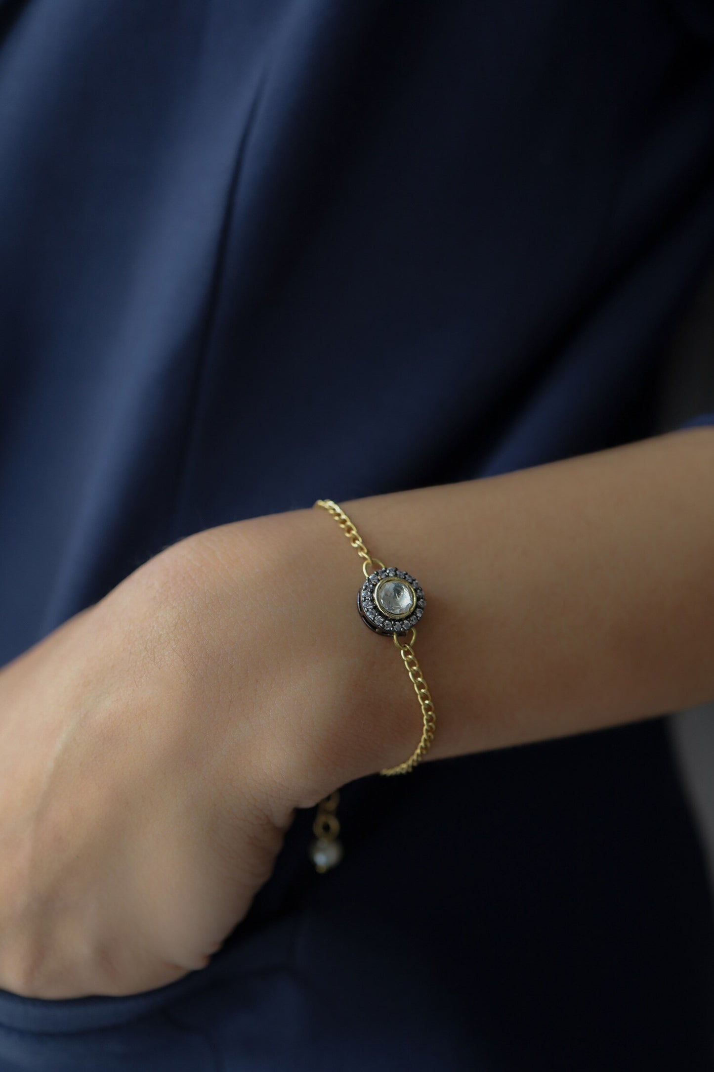 Tinker Victorian Polki Embellished Bracelet 